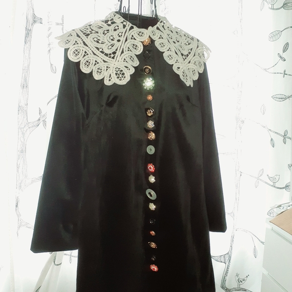 Victorian embroidered collar shirt dress - Picture 4 of 10